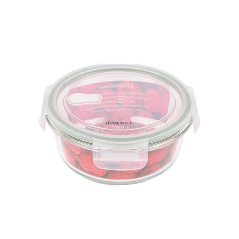Contenedor Hermetico Vidrio Redondo 650ml-0