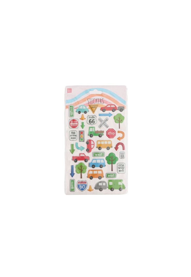 Sticker automoviles 14*25cm Blanco
