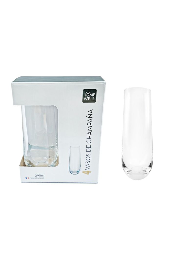 Set Vasos de Champaña Vidrio 295ml (4u)-0