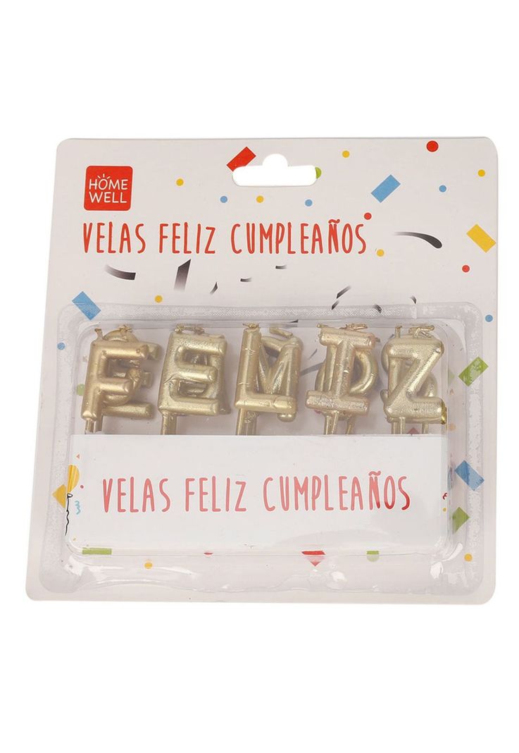 Velas Feliz Cumpleaños Doradas-0
