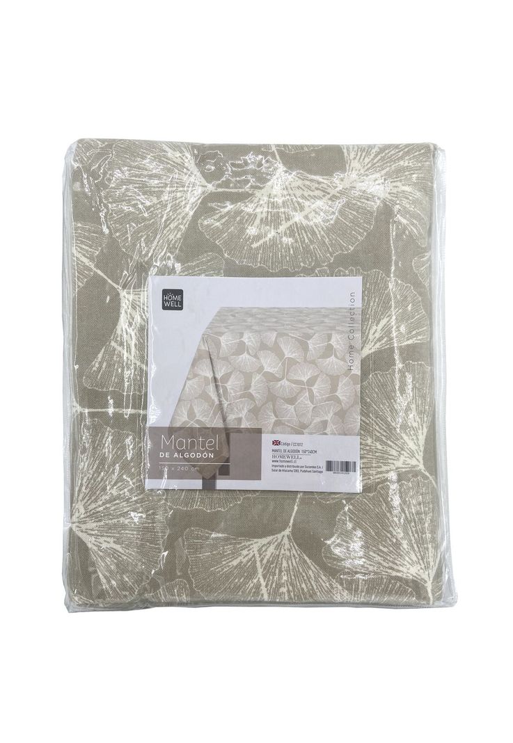 Mantel de Algodón Beige 150x240cm-1
