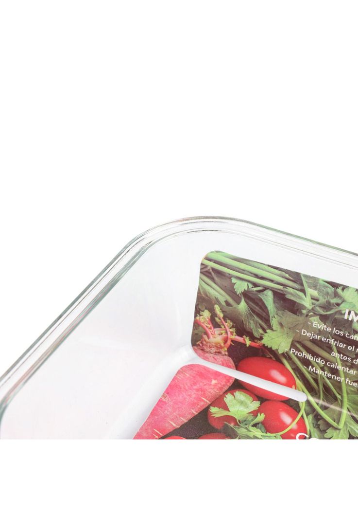 Contenedor Hermetico Vidrio Rectangular 1.5Lt-3