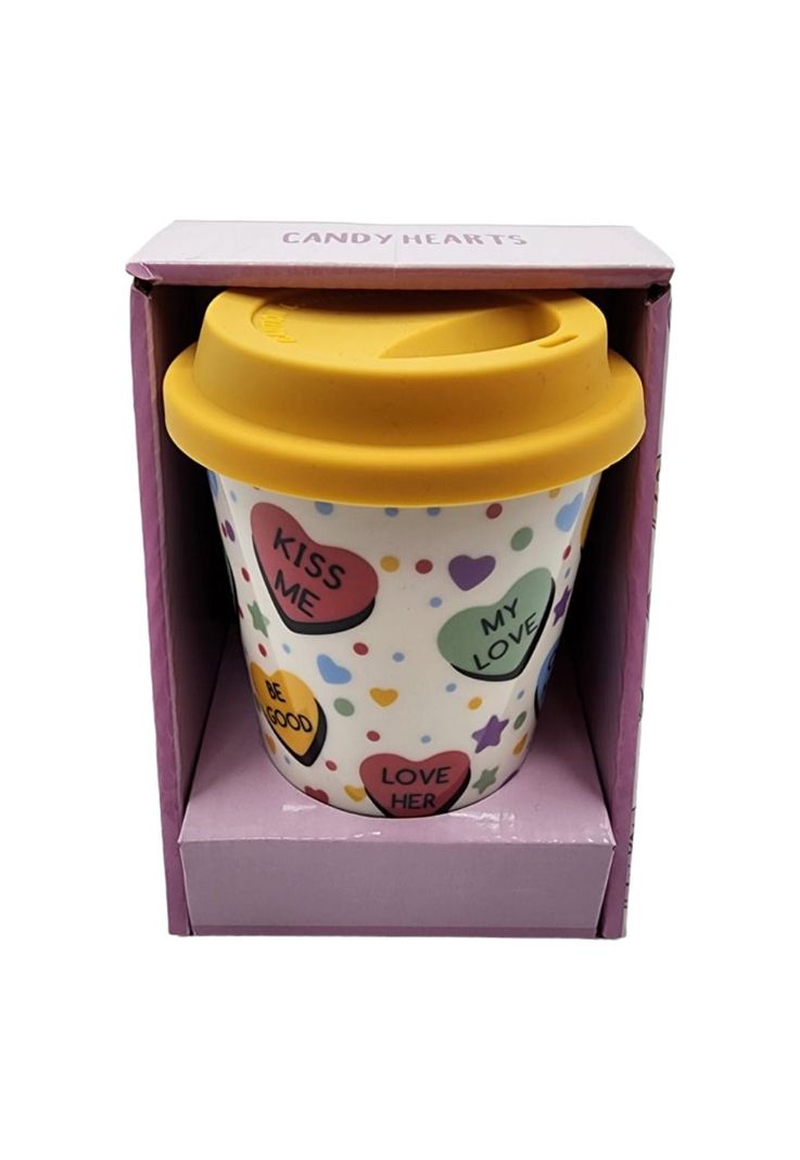 Mug Cerámica Tapa Silicona Amarillo 400ml-3