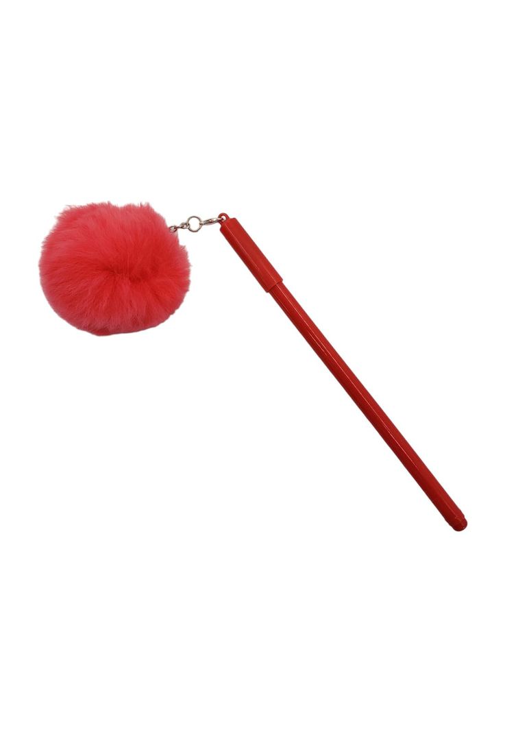 Lapiz Gel Pompom Rojo-2