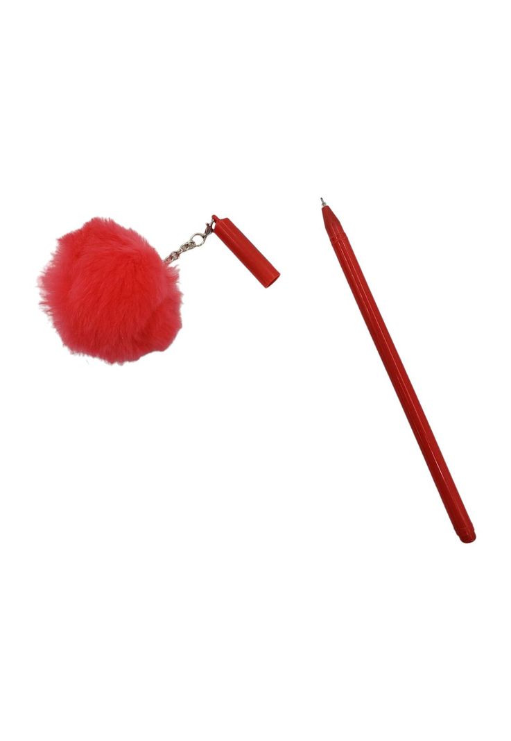 Lapiz Gel Pompom Rojo-3
