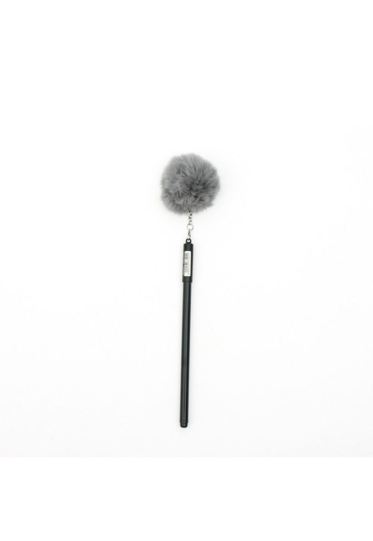 Lapiz Gel Pompom Negro-0
