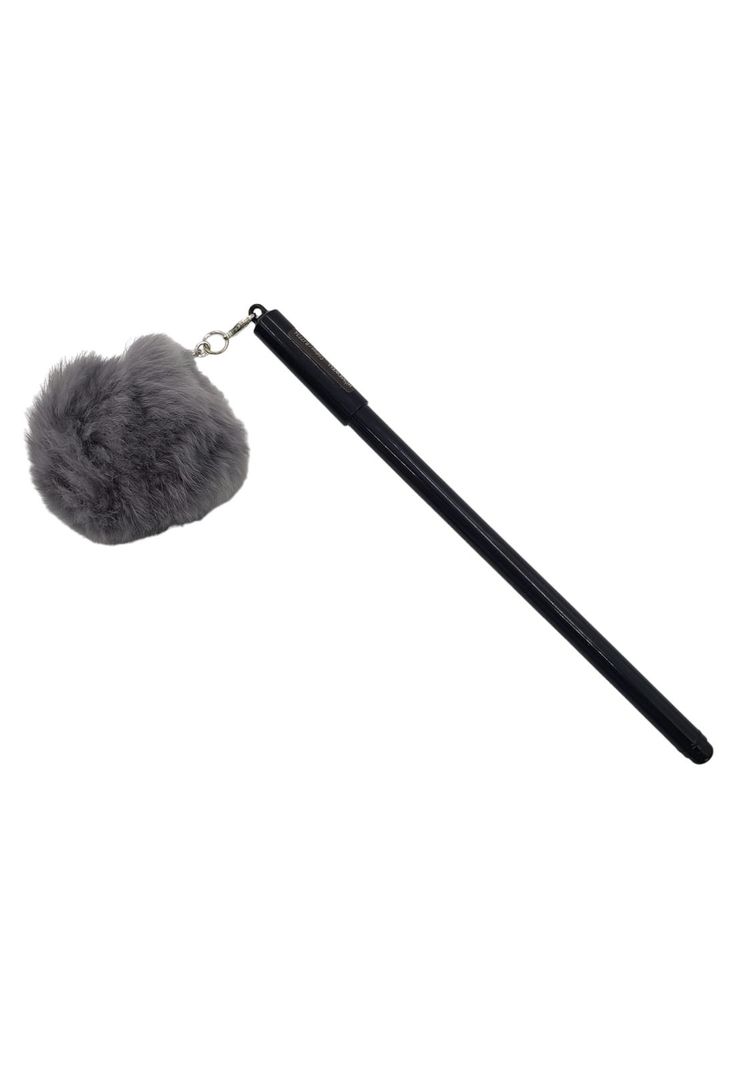 Lapiz Gel Pompom Negro-2