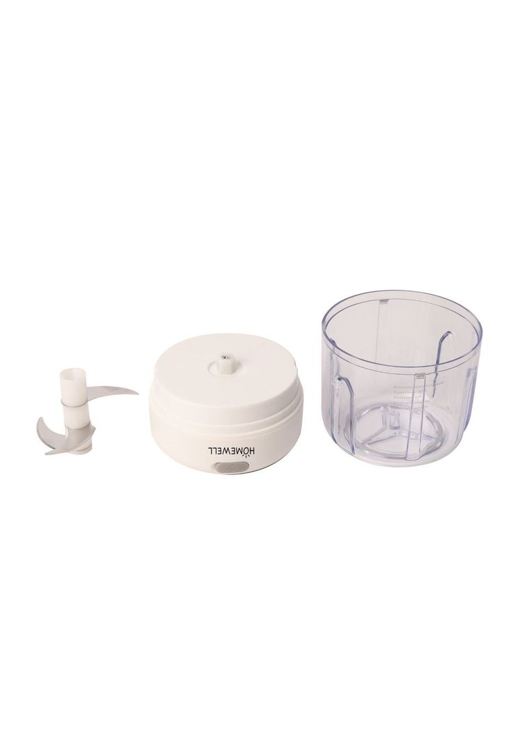 Triturador de Alimentos Blanco Recargable-2