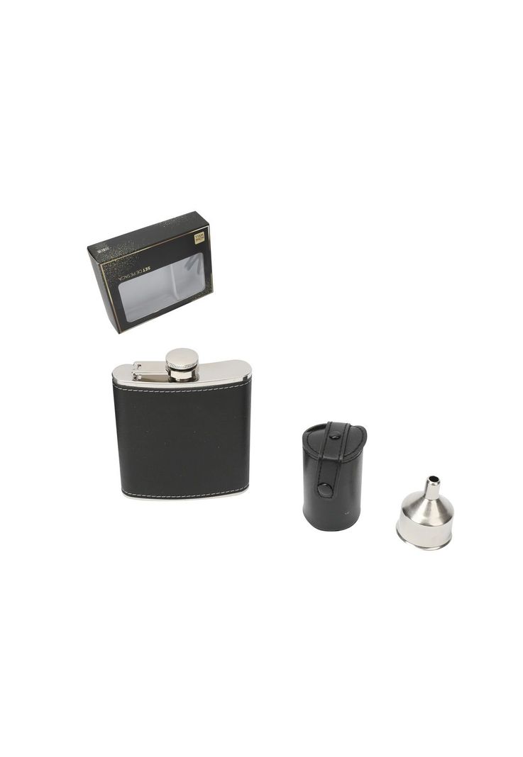 Set Petaca 200ml con 4 Vasos y Embudo-3