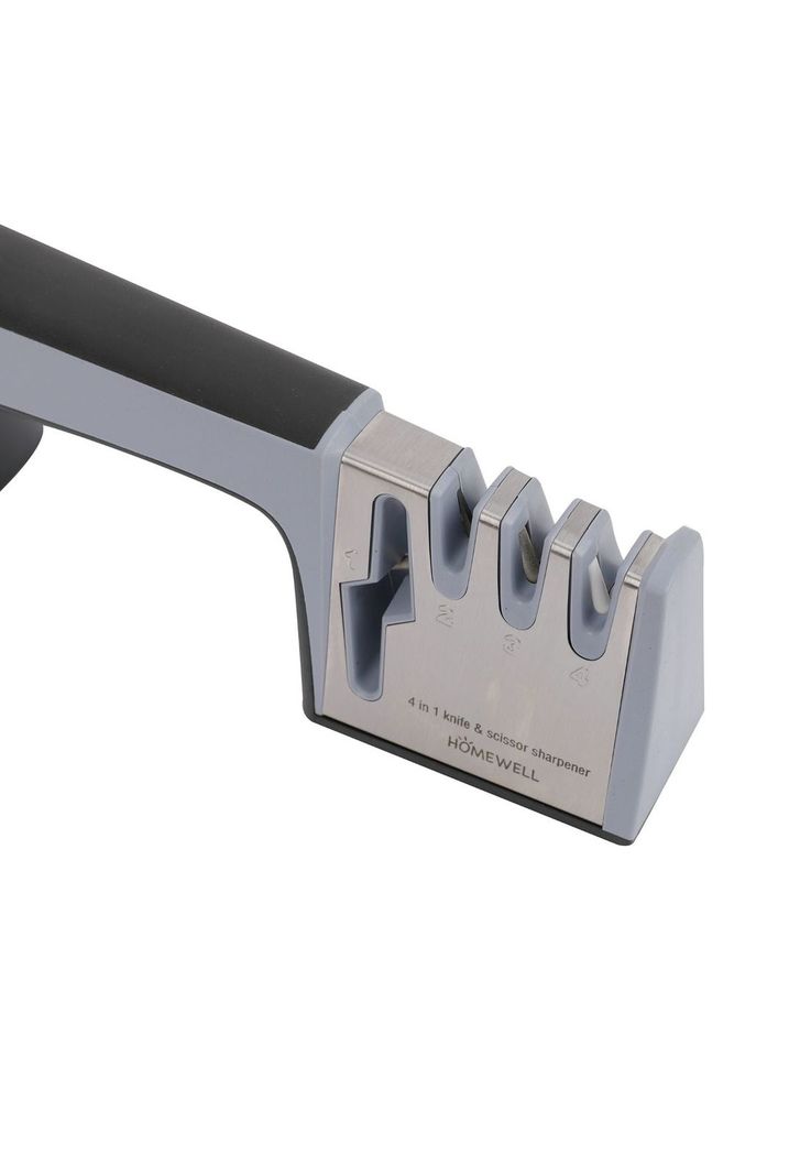 Afilador de Tijeras y Cuchillos Gris 22x6x9cm-1