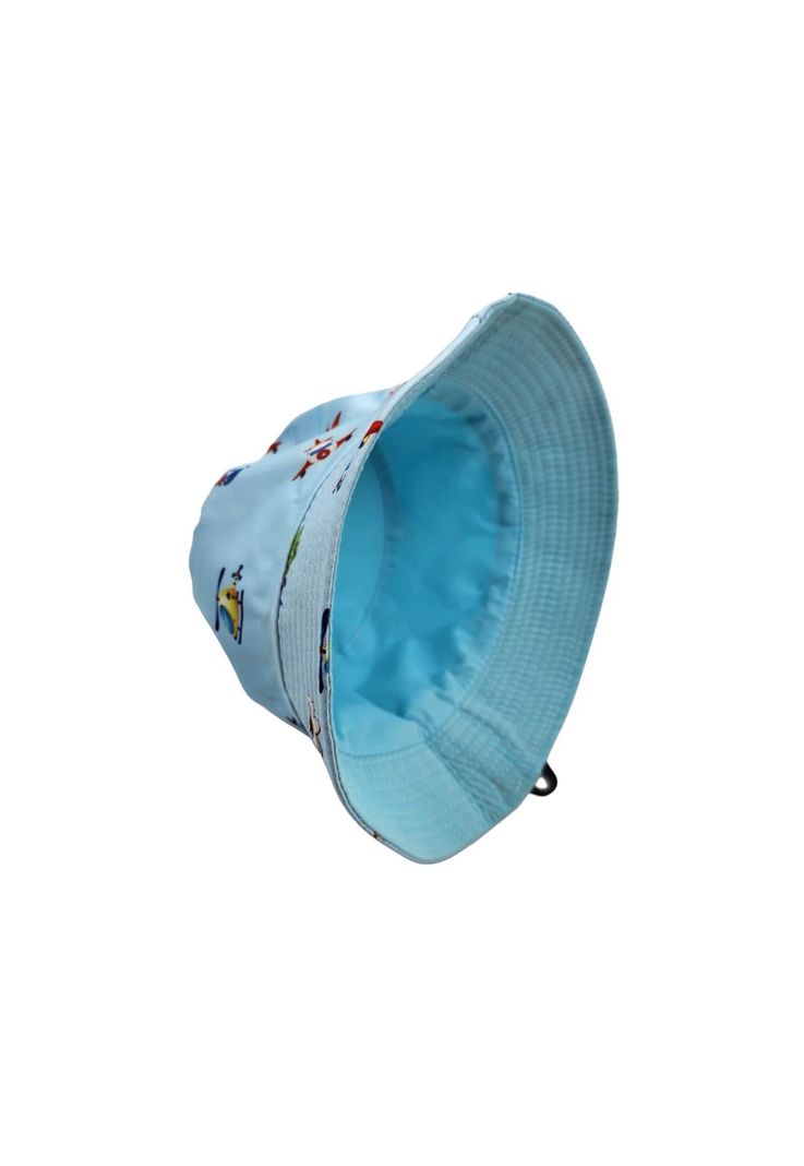Sombrero Pescador Celeste Diseño Aviones 14*17cm-2