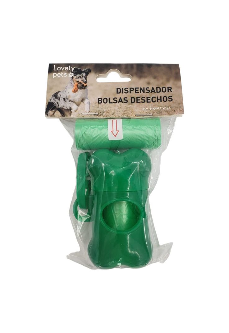 Dispensador Hueso de Bolsas Mascota Verde-0