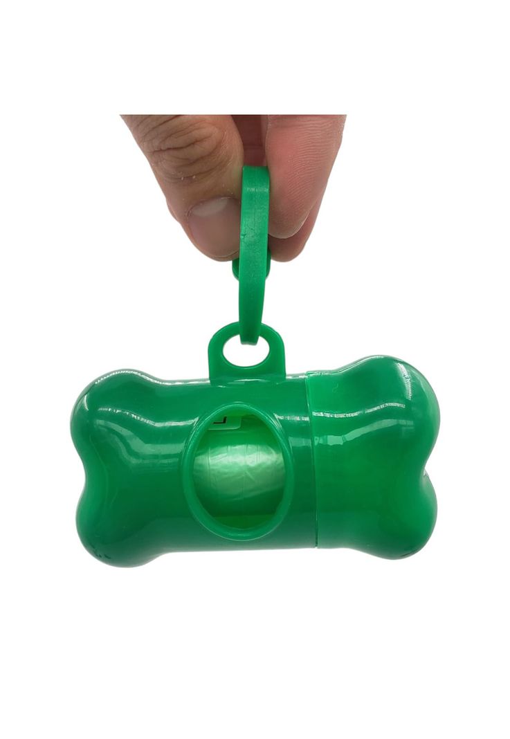 Dispensador Hueso de Bolsas Mascota Verde-1