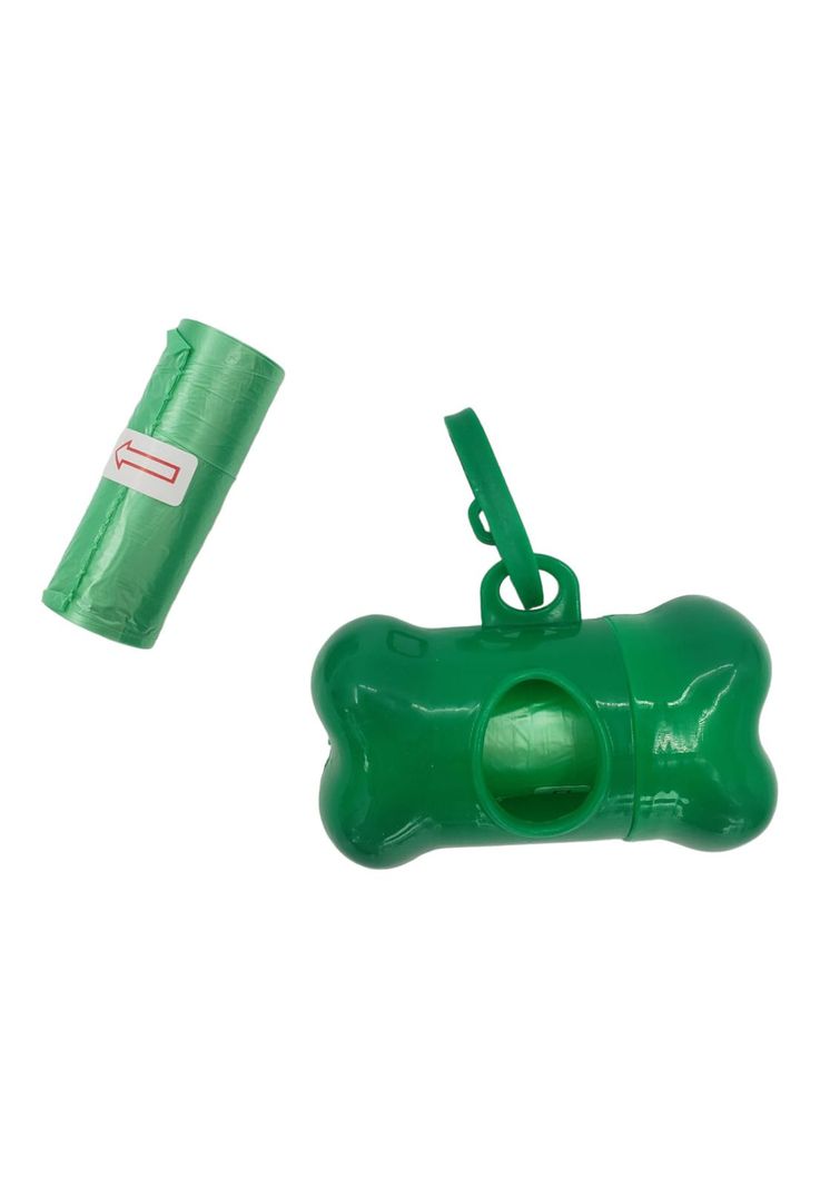Dispensador Hueso de Bolsas Mascota Verde-3