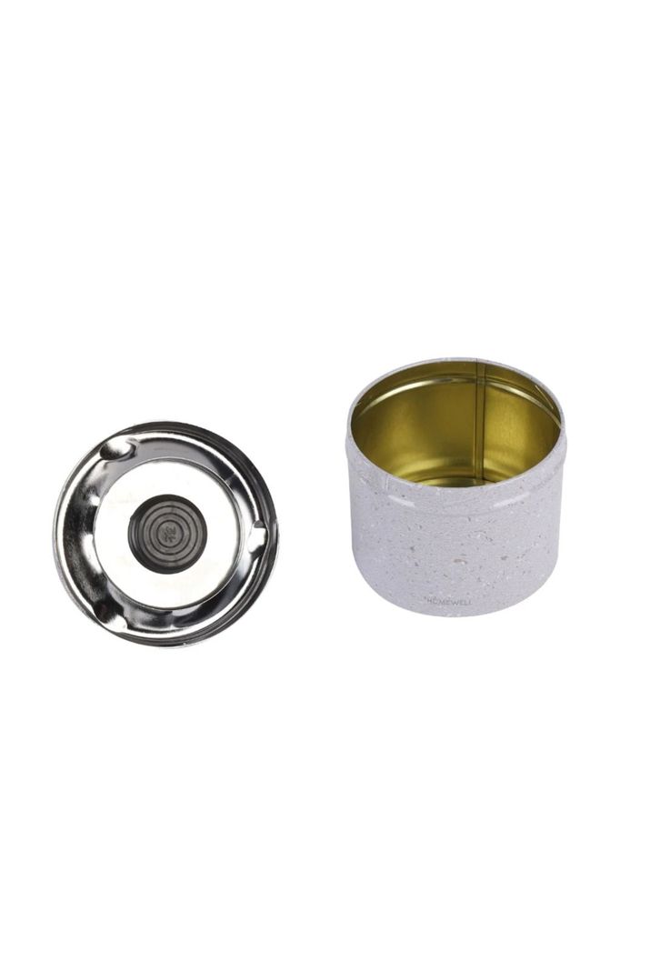 Cenicero de Metal Blanco 9x7cm-1