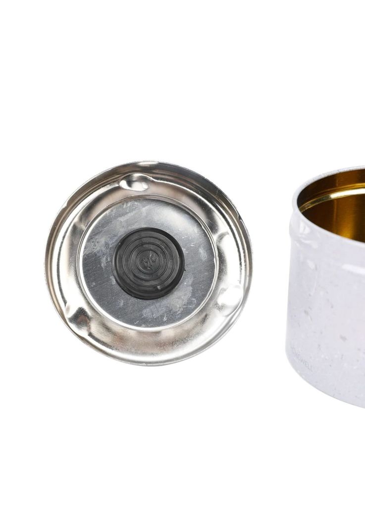 Cenicero de Metal Blanco 9x7cm-2