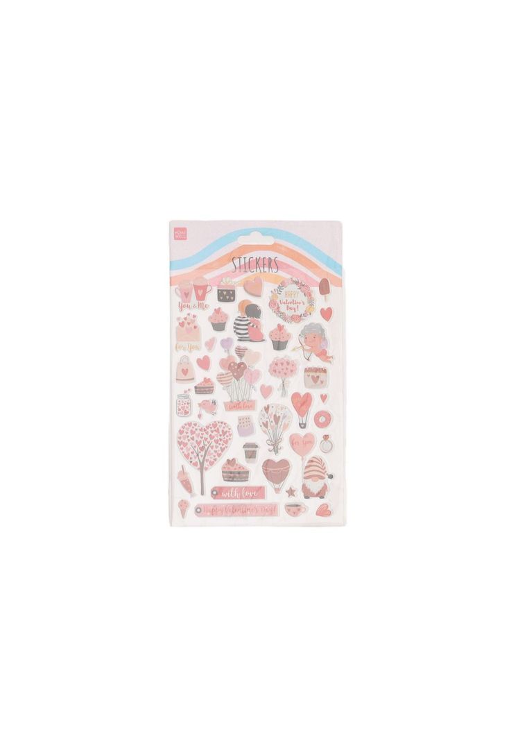 Sticker corazones 14*25cm-1