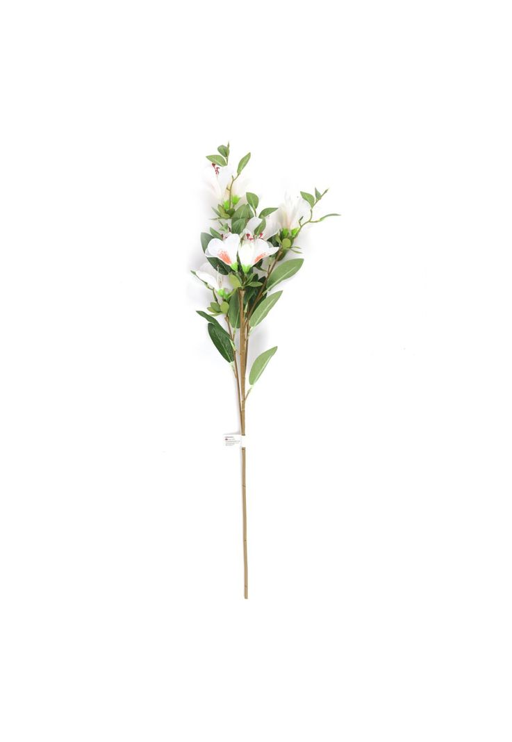 Flor Rododendro Artificial Blanco 71Cm