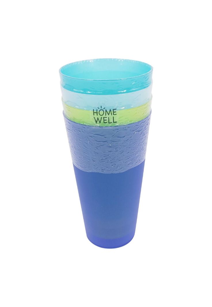 Set 4 Vasos PP 500ml Diseno 1
