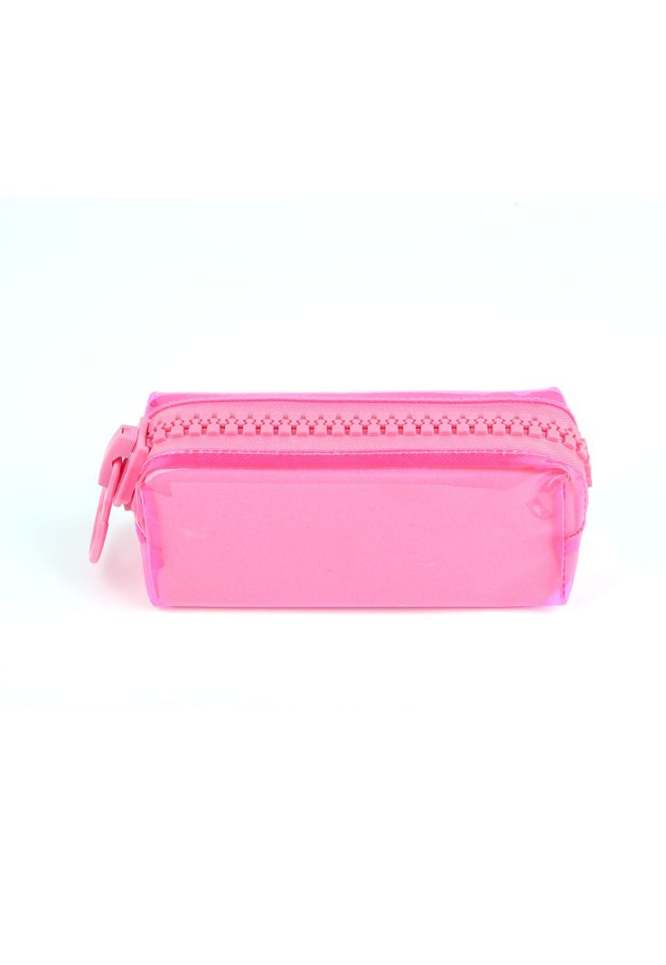 Estuche Rosado Diseño Cierre 21*8*7cm-0