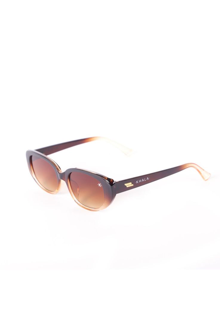 Lentes De Sol Ovalado Café Uv400-0