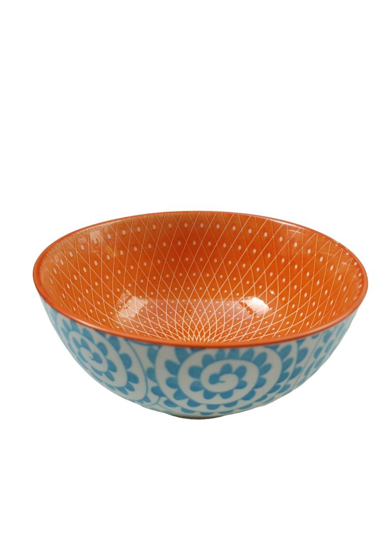Bowl Loza Diseño Celeste 13x7.5cm-0