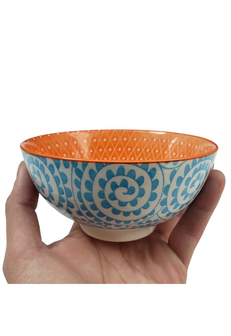 Bowl Loza Diseño Celeste 13x7.5cm-1