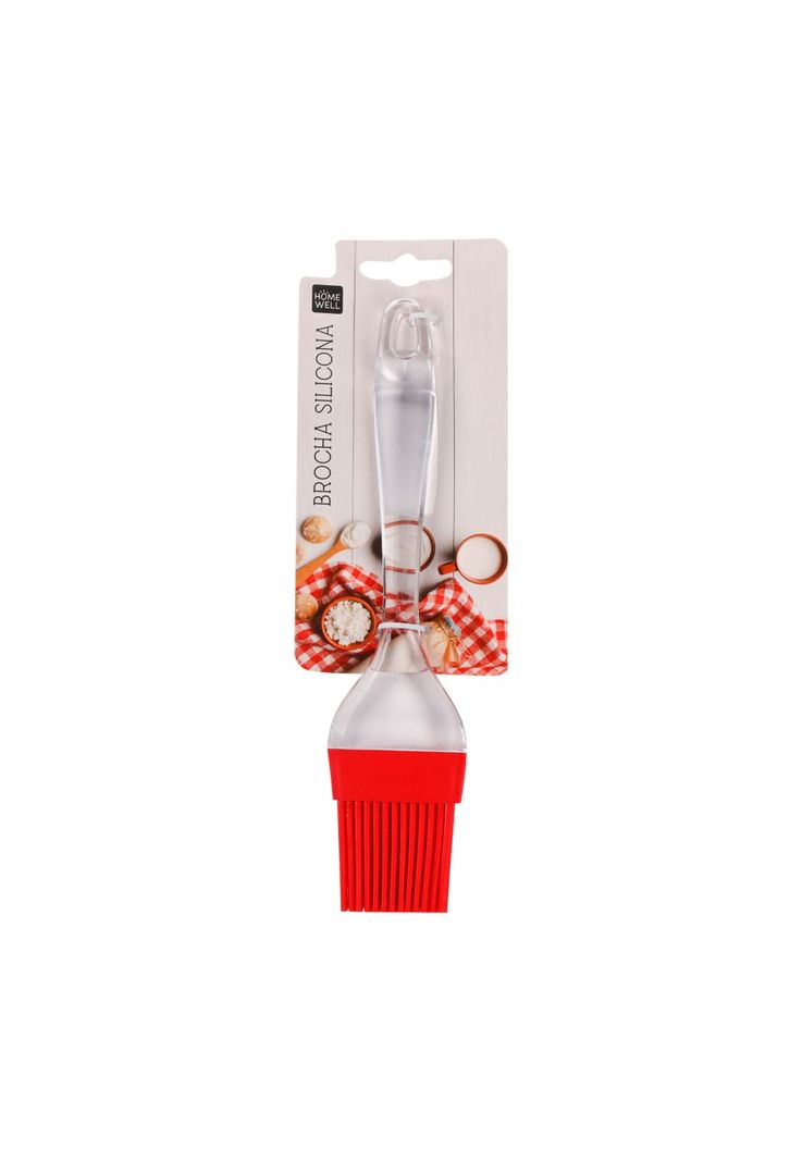 Brocha Silicona para Cocina 22x5x1,5cm Rojo
