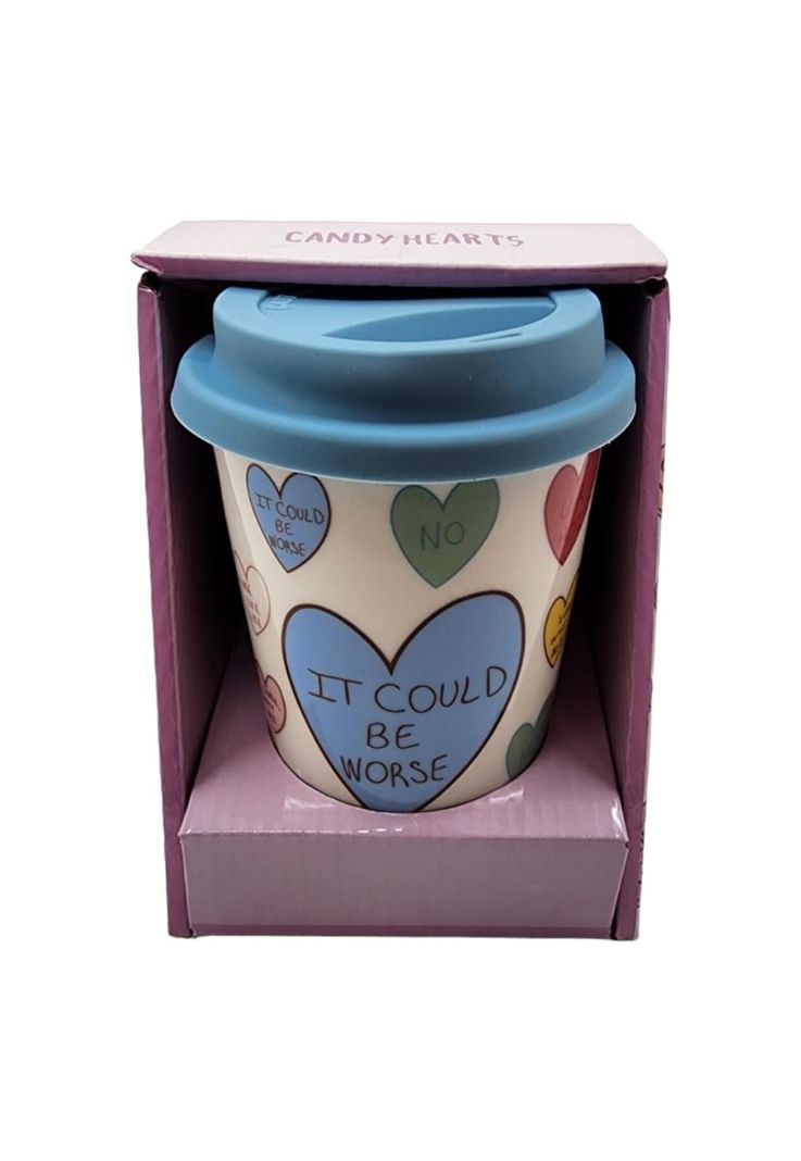 Mug Cerámica Tapa Silicona Azul 400ml-3
