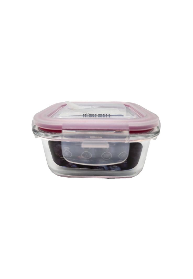 Contenedor Hermetico Vidrio Cuadrado 390ml-0