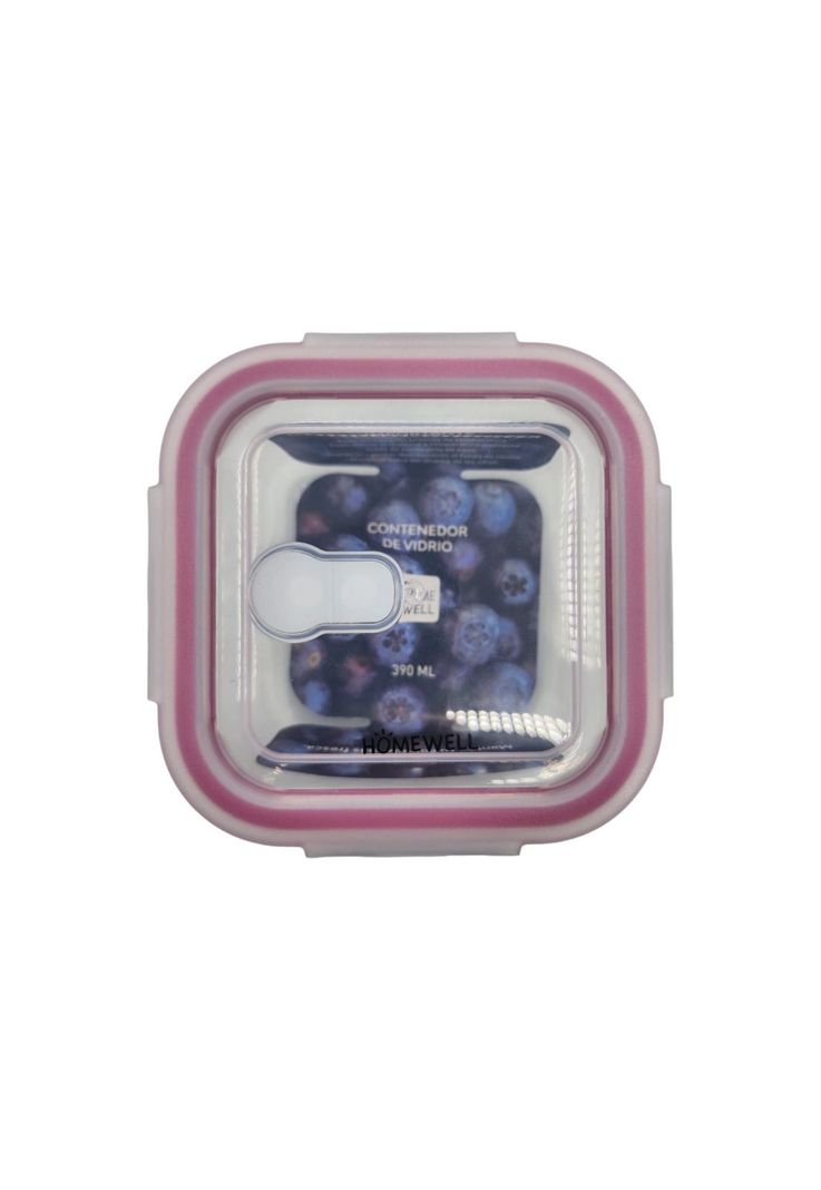 Contenedor Hermetico Vidrio Cuadrado 390ml-4