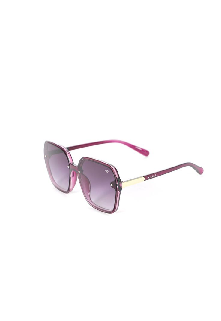 Lentes De Sol Oversize Morado Uv400-0