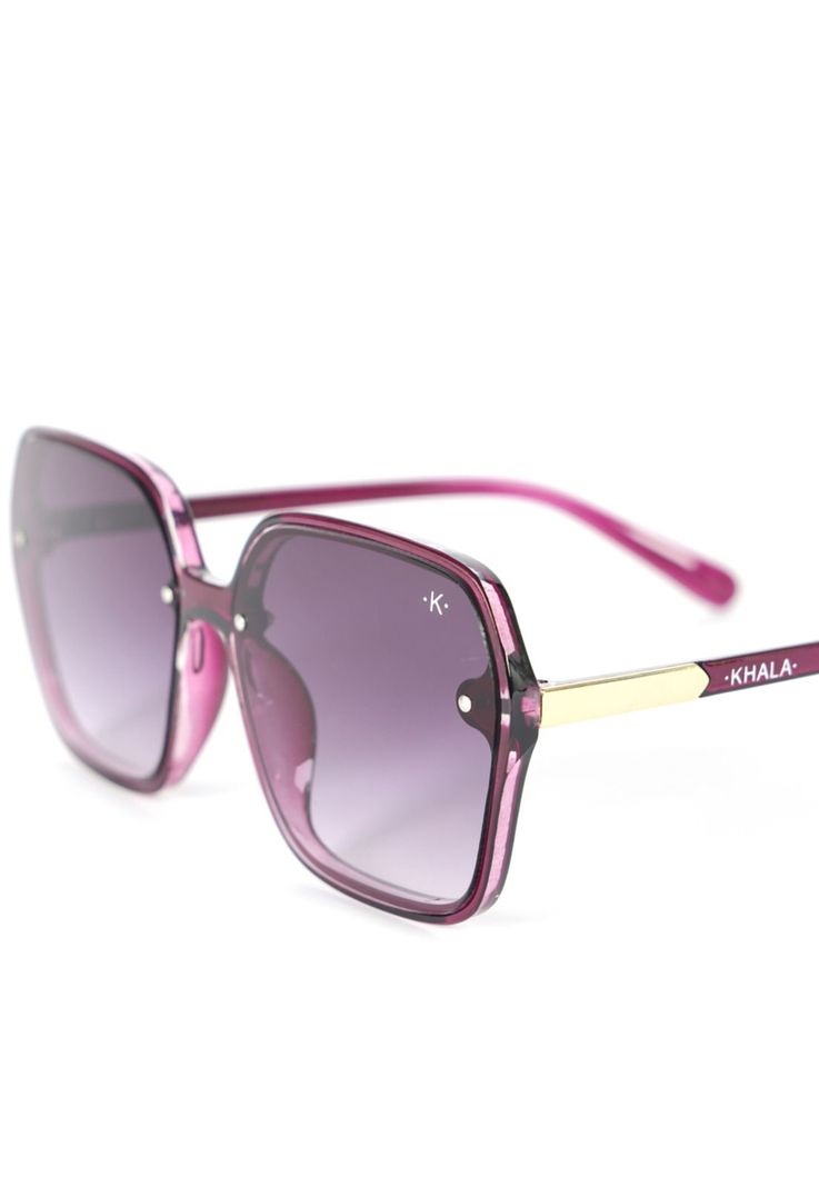 Lentes De Sol Oversize Morado Uv400-1