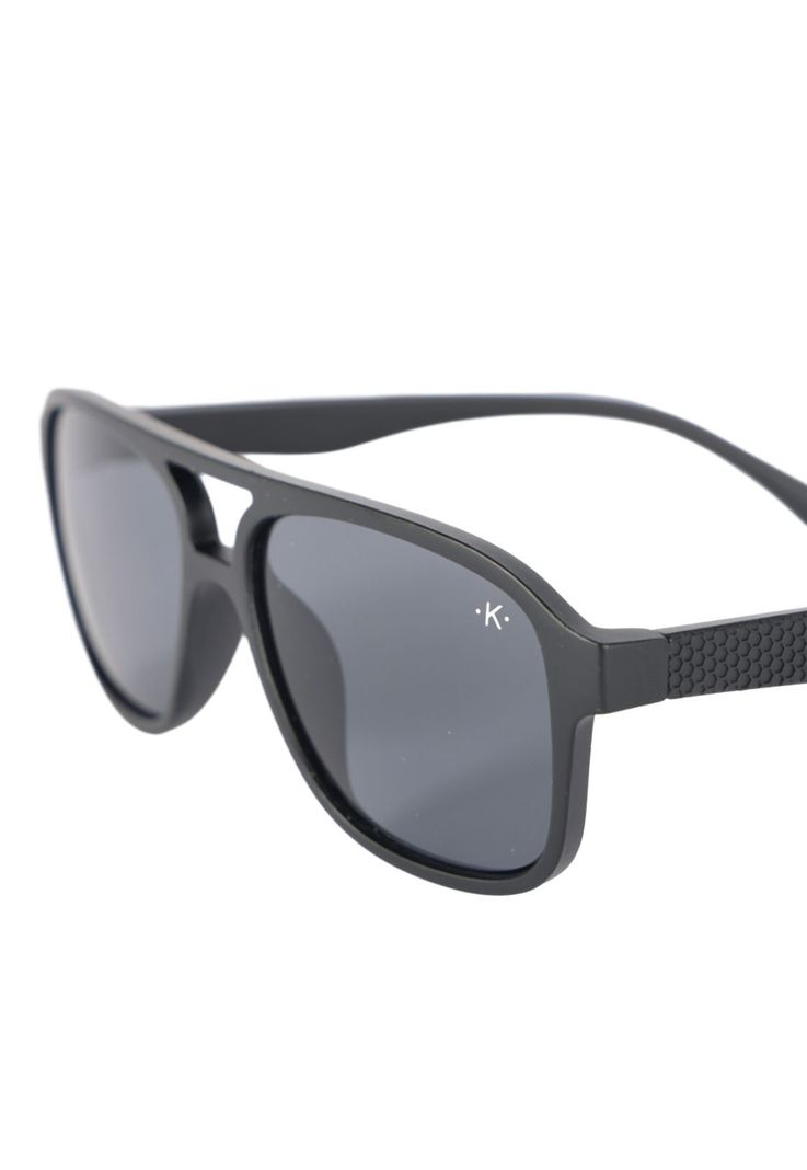 Lentes De Sol Cuadrado Aviador Negro Uv400-2