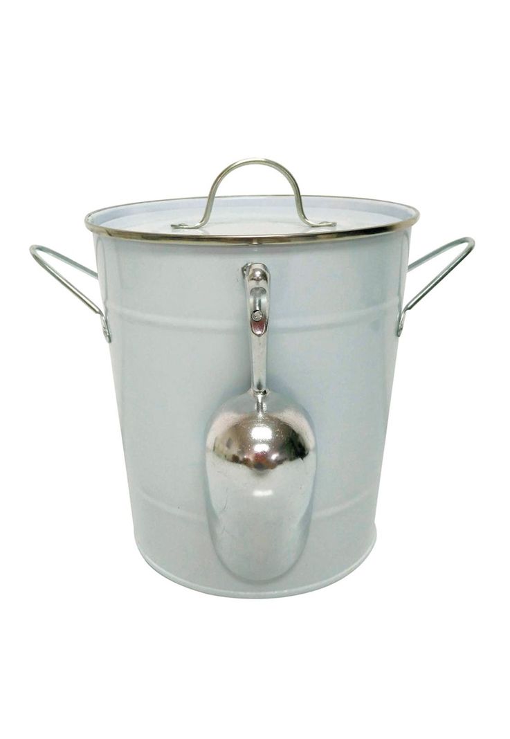 Hielera Metal Doble Pared con Cuchara y Tapa-0