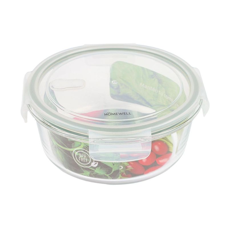 Contenedor Hermetico Vidrio Redondo 980ml-0