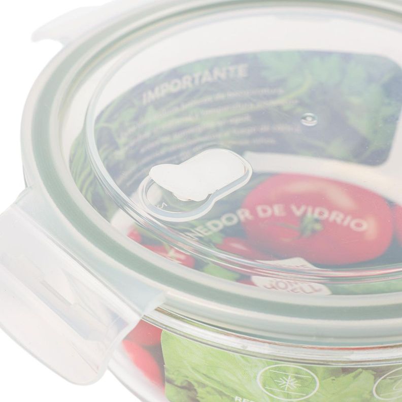 Contenedor Hermetico Vidrio Redondo 980ml-2