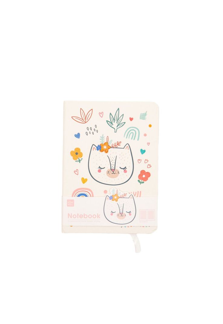 Libreta Diseño Gato 14.5*10.5 96 Hojas-0