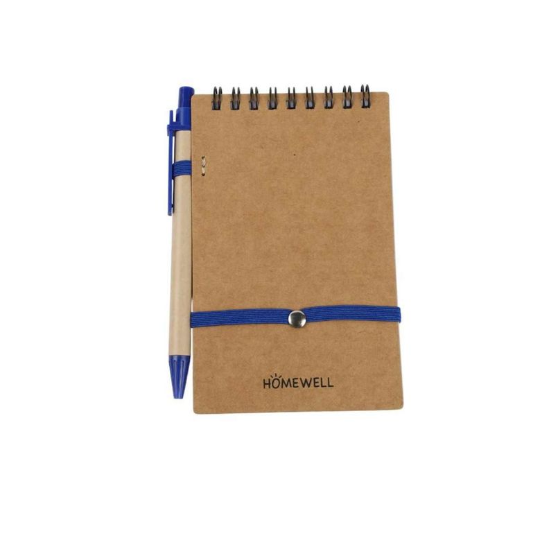 Libreta 50H Bolígrafo Azul