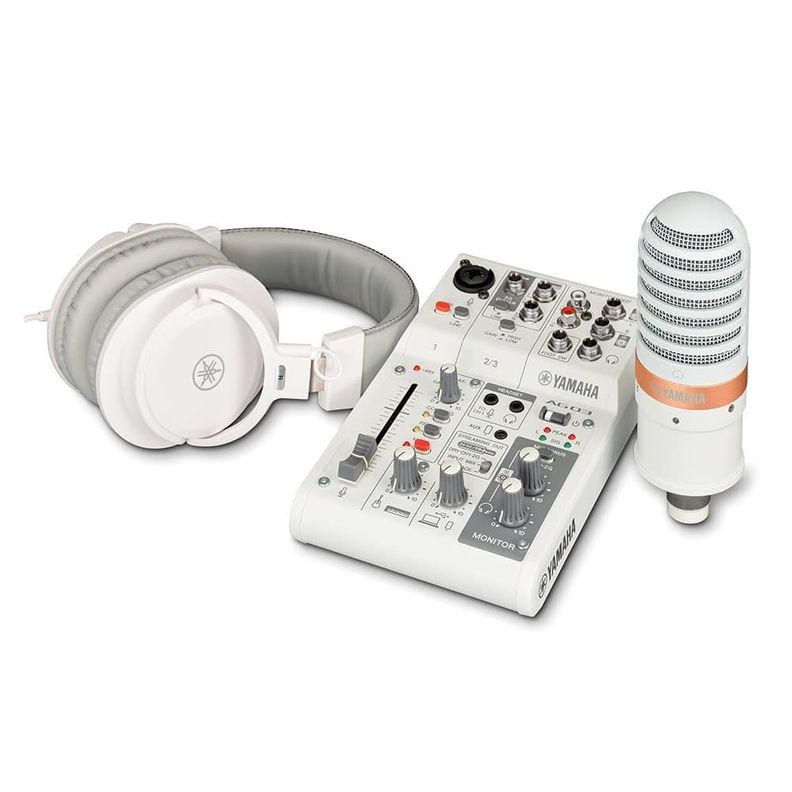 Pack de transmisión en vivo 3 canales AG03MK2 White - Yamaha-0