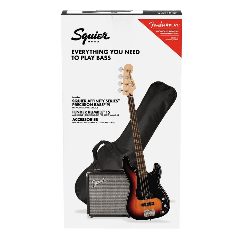 Pack Bajo Eléctrico Precision Bass Affinity 3-Color Sunburst - Squier-0