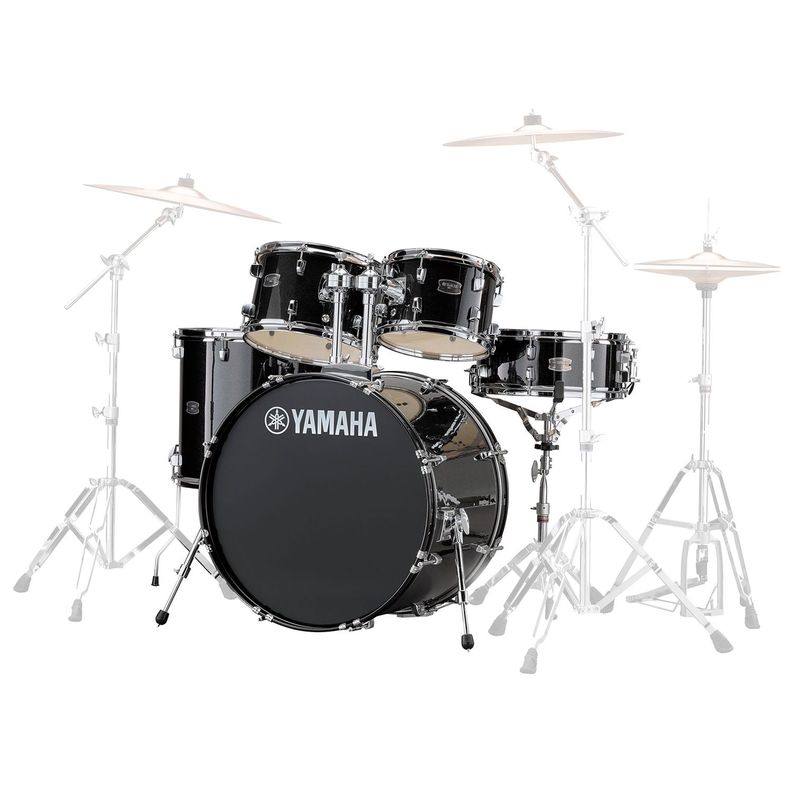 Shell pack 5 piezas bombo 22" Rydeen RDP2F5 Black glitter - Yamaha-0