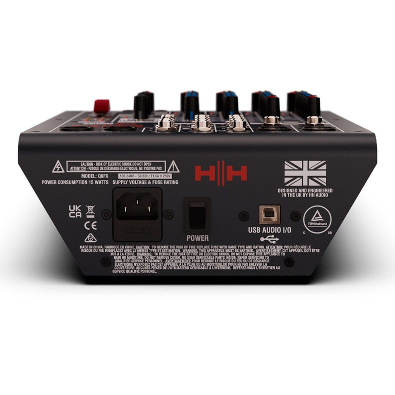 Mezclador Analogico 6 Canales Q6FX - HH-2