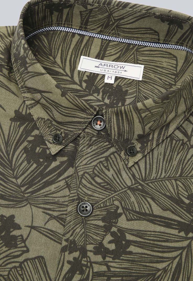 Camisa Manga Corta Floreada Arrow CM3040SVE-4