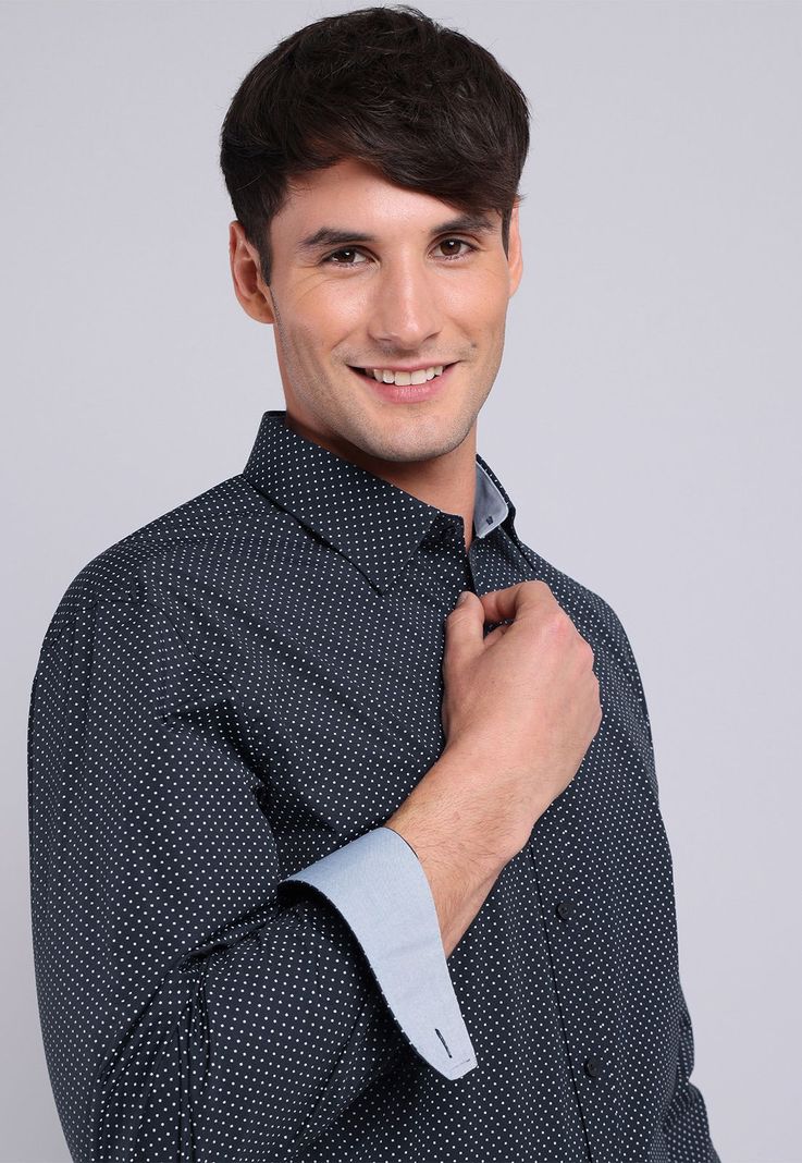 Camisa Formal Spandex Print Arrow ARM8030NB-3