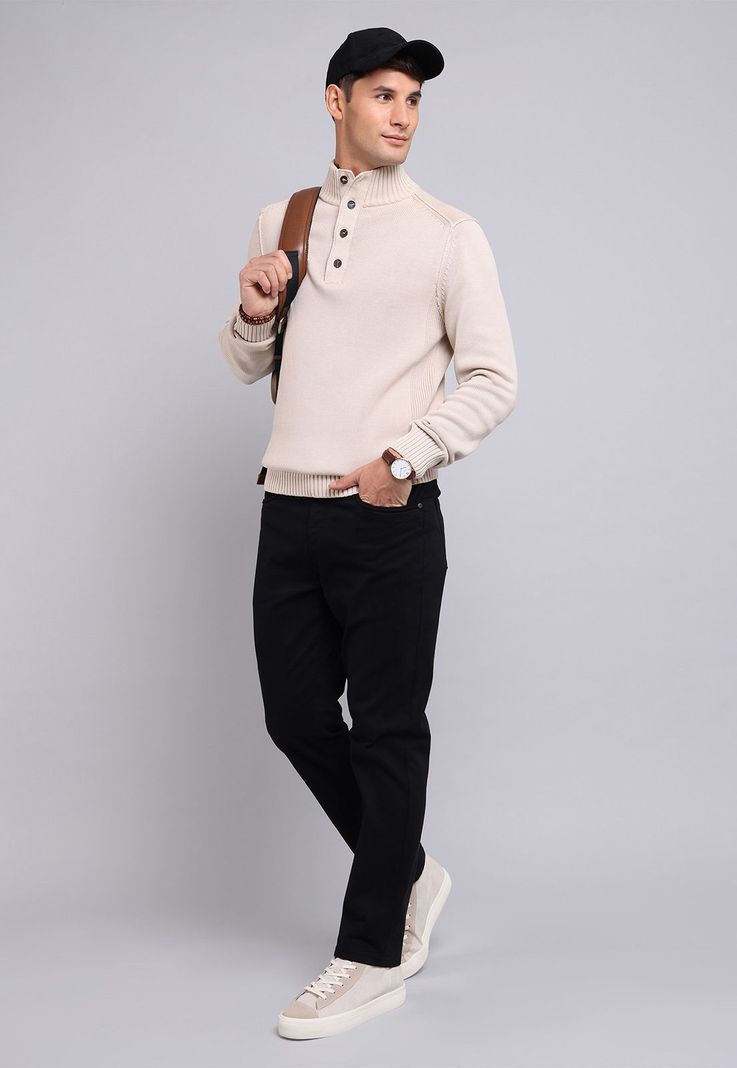 Sweater Half Button Arrow SW2711WBE-3