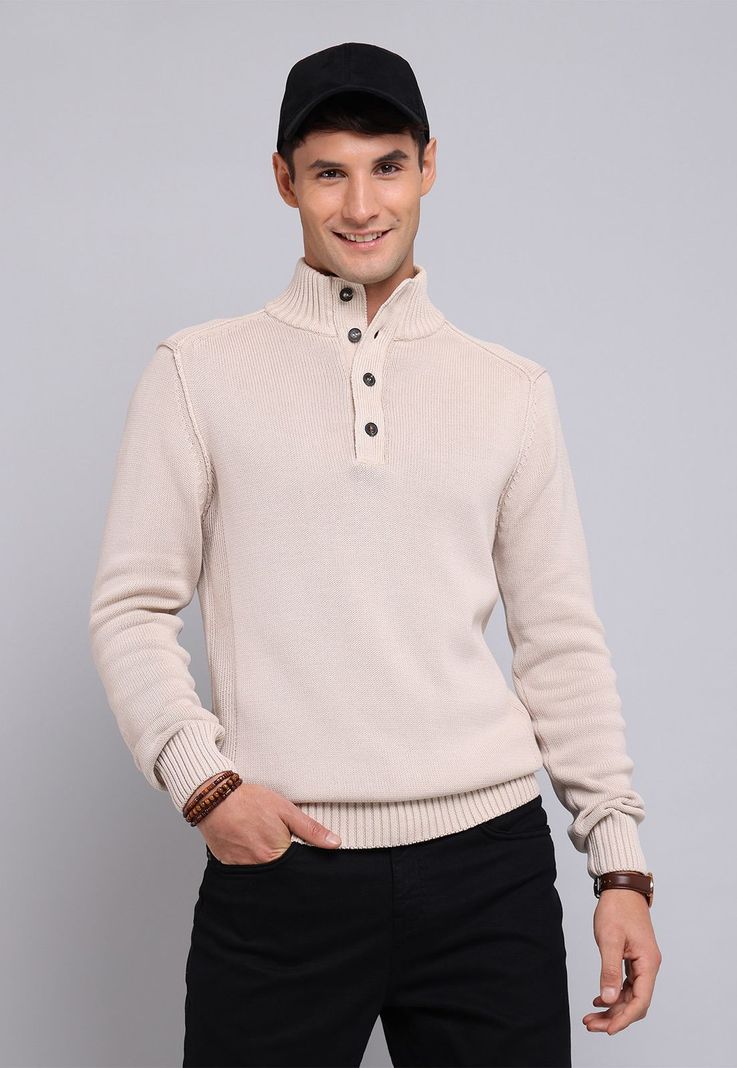 Sweater Half Button Arrow SW2711WBE-4