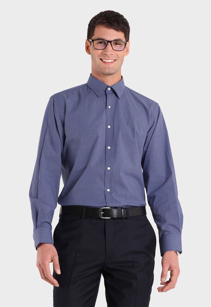 Camisa Formal Spandex Cuadritos Arrow-0