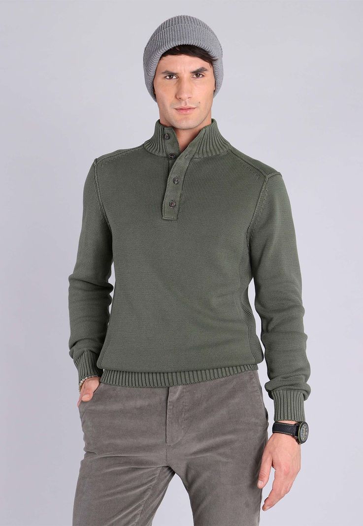 Sweater Half Button Arrow SW2711WVE-0