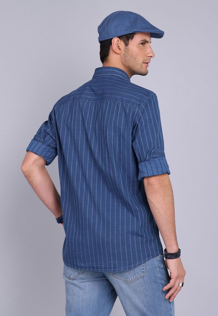 Camisa Rayas Manga Larga Arrow CM3032SAZ-3